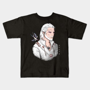 White Wolf and Swallow Kids T-Shirt